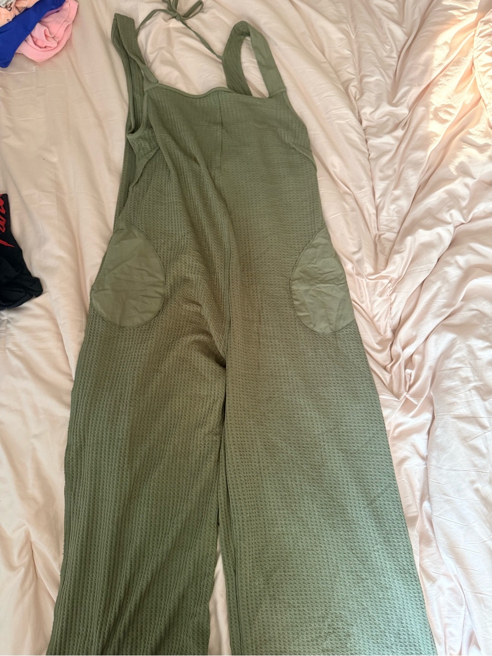 Olive Green Women's Wide-Leg Jumpsuit
